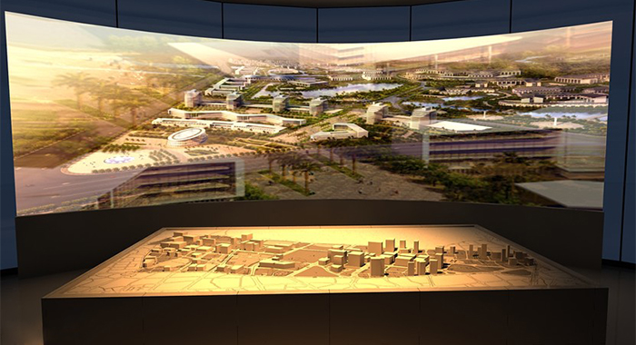 投影大屏式數字沙盤